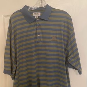 Beautiful golf shirt Excellent condition XL Olive & Confederate Blue